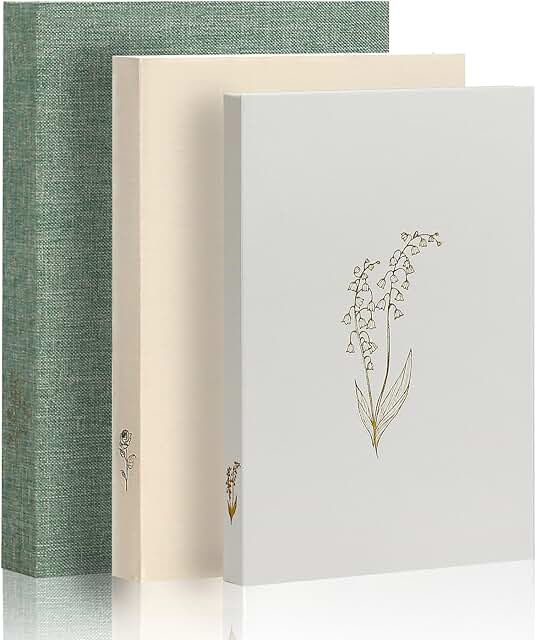 Decorative Linen Faux Book Boxes for Home Decor (3 Pack)