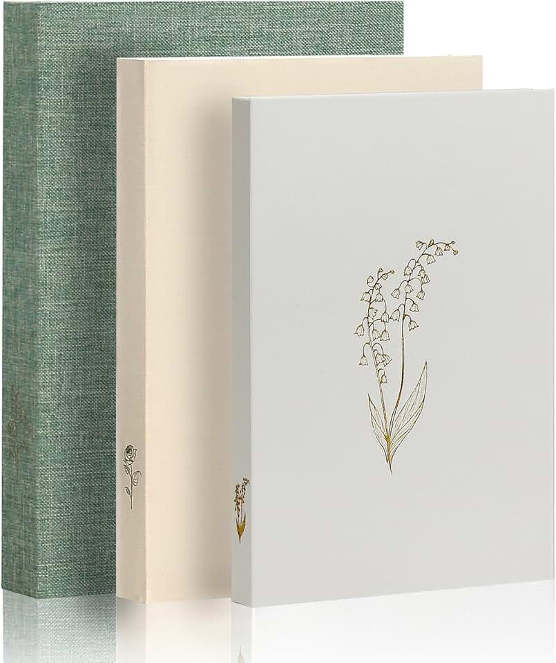 Decorative Linen Faux Book Boxes for Home Decor (3 Pack)