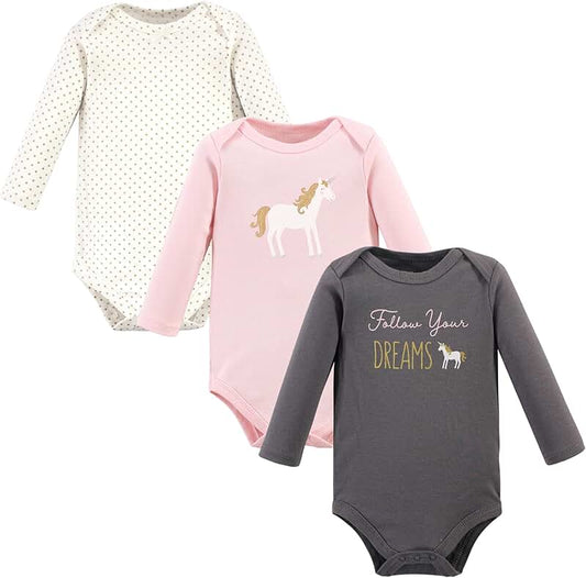 Three-pack baby bodysuits