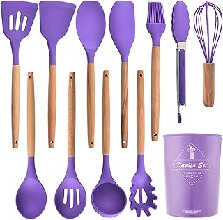 12-piece heat-resistant silicone cookware set