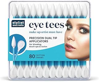 Eye Tipped Cotton Swabs, 80 Count, 12 Pack
