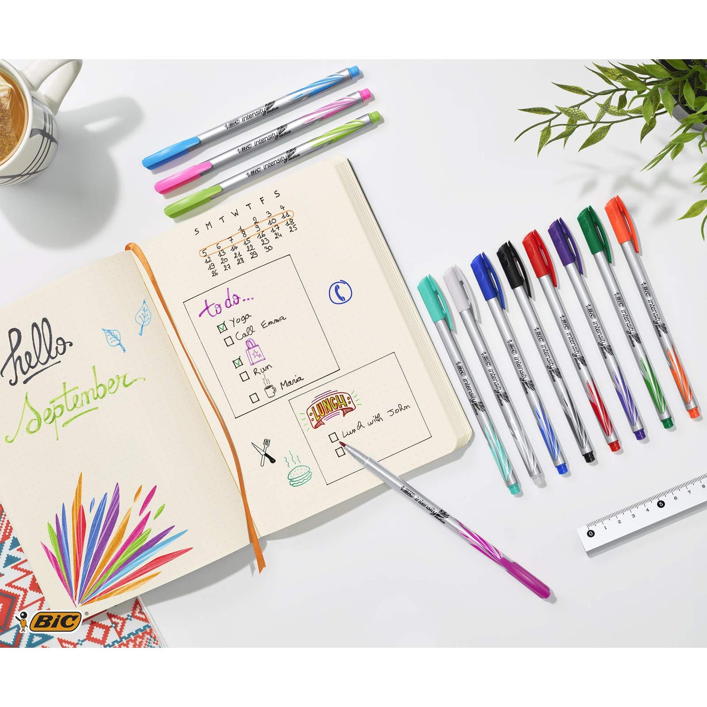 Light Pink Medium Tip Writing Pen, Box of 12
