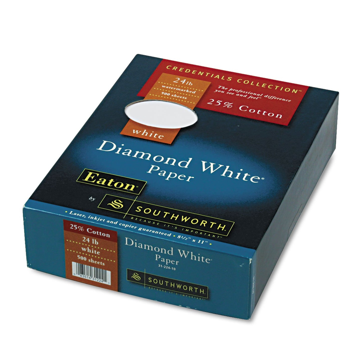 Diamond White 25% Cotton Business Paper, 8.5 x 11, 500 sheets
