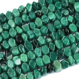 25 Green Emerald Irregular Beads for Jewelry Making