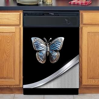 Butterfly Pattern Stainless Steel Kitchen Magnet Cover