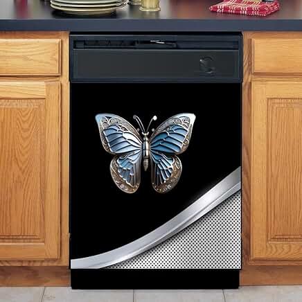 Butterfly Pattern Stainless Steel Kitchen Magnet Cover