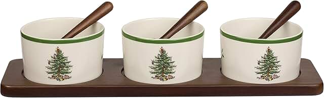 7-Piece Christmas Tree Holiday Serving Dish Set