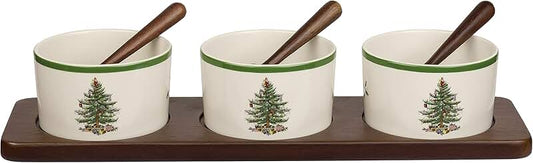 Holiday Tree Chip and Dip Set for Christmas