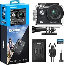 Action Camera with MicroSD Card and Mount Accessories