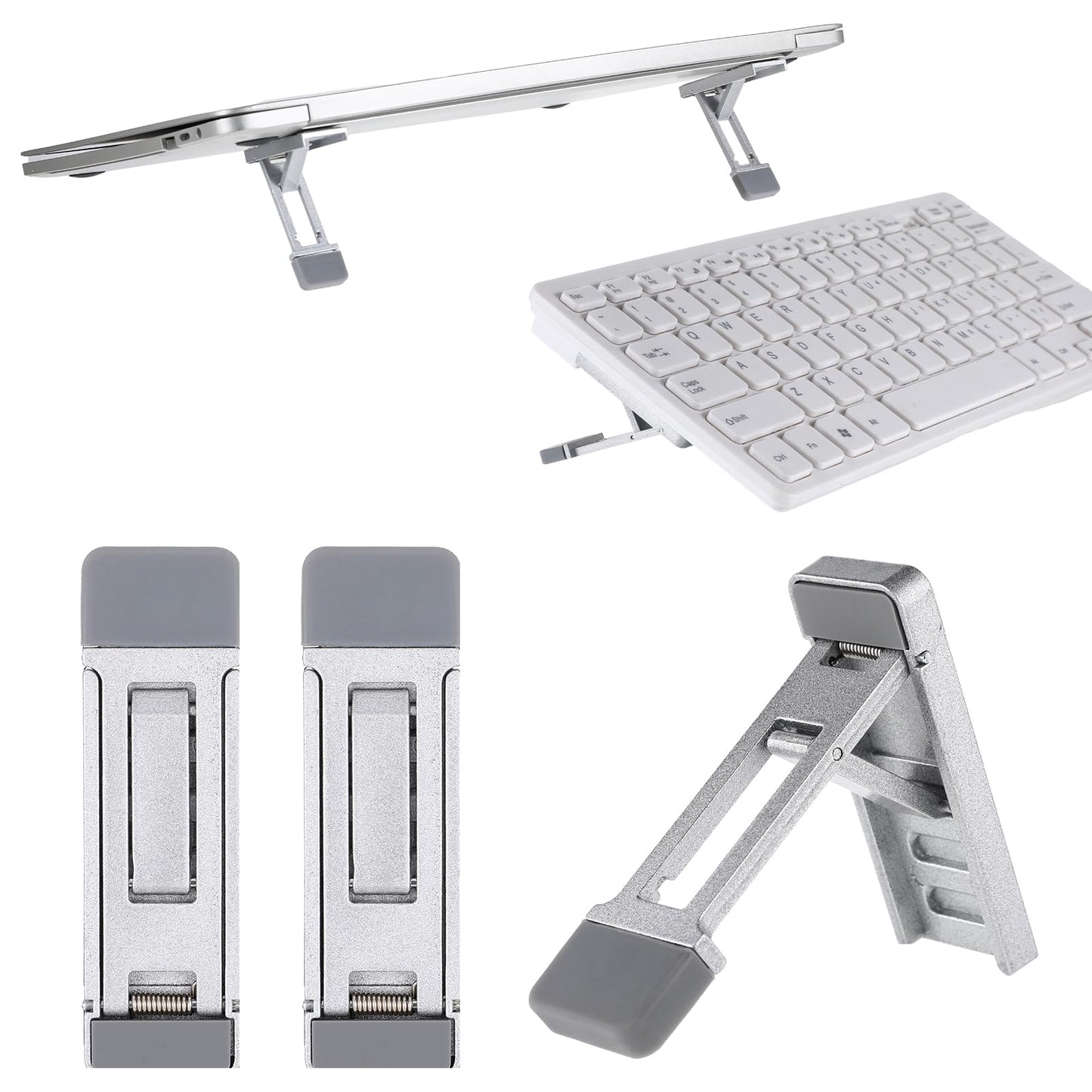 Two Portable Adjustable Keyboard Risers