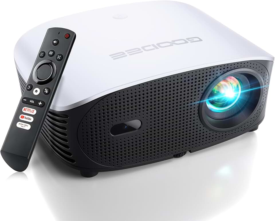 4K Smart Projector with WiFi, Bluetooth, and Dolby Audio