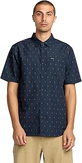 Men's Short Sleeve Woven Button Down Shirt