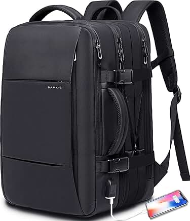 35L Water-Resistant Travel Backpack with Laptop Compartment