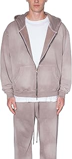 Men's Faded Basic Zip-Up Hoodie