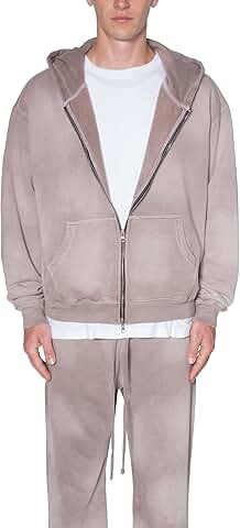 Men's Faded Basic Zip-Up Hoodie
