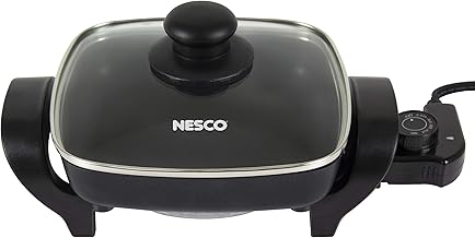 Black 8-inch electric skillet, 800 watts
