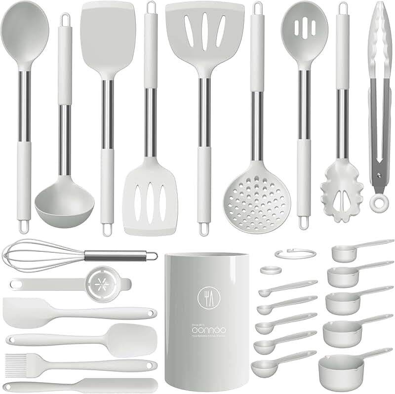 18-Piece Heat-Resistant Silicone Kitchen Utensil Set