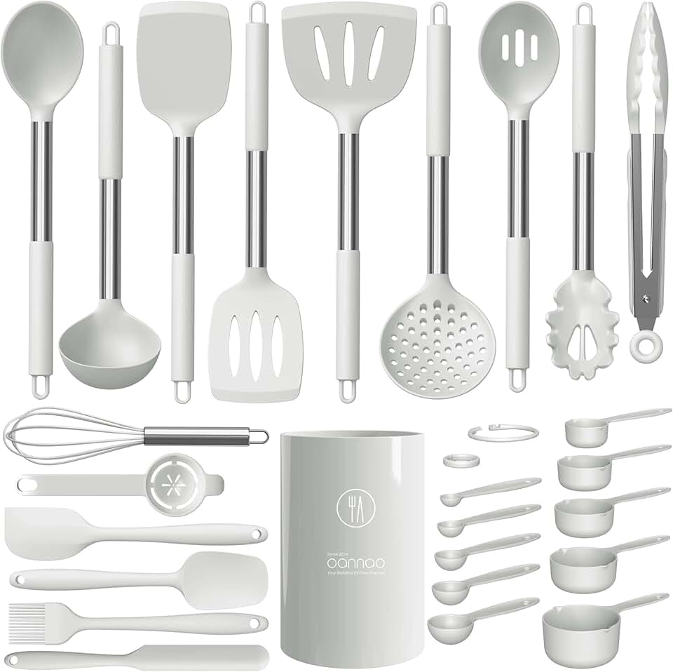 18-Piece Heat-Resistant Silicone Kitchen Utensil Set