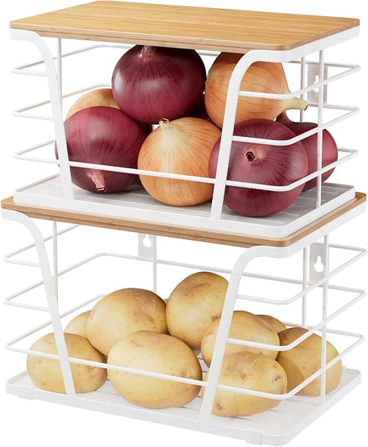 Stainless Steel Snack Box Containers, 2 Pack with Lids