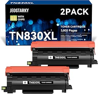 Black TN830XL Toner Replacement, 2 Pack