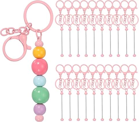 Beadable Metal Keychain Making Kit