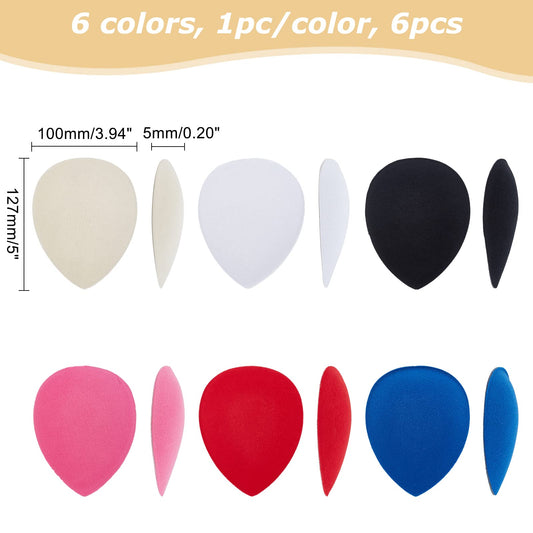 6 Color EVA Teardrop Millinery Hat Bases Set