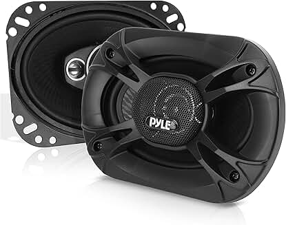 Set of 2 6x9 Inch 500W 4-Way Quadriaxial Speakers