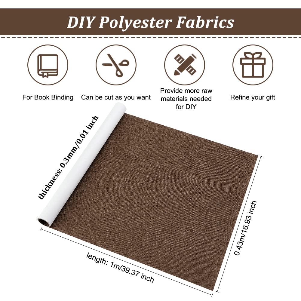 Brown Book Binding Cloth 39.4x16.9 Inches