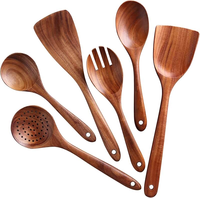 26-Piece Kitchen Utensil Set with Wooden Handles