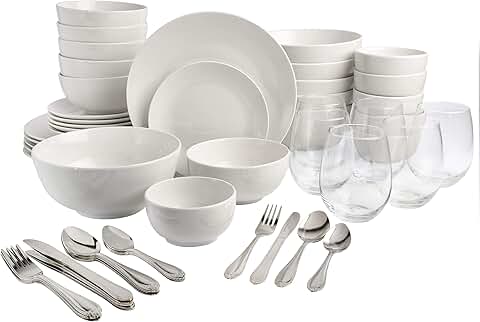 Complete 60-Piece Dinnerware Set for Six