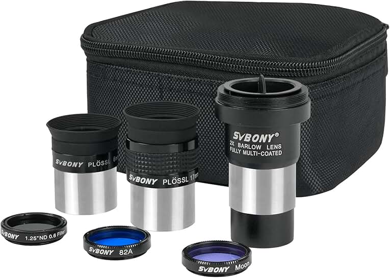 7-Piece Telescope Eyepiece and Filter Kit