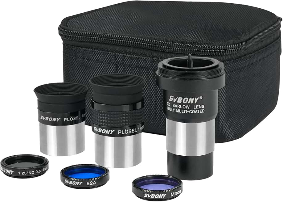 7-Piece Telescope Eyepiece and Filter Kit