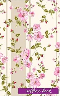 Floral Address Book for Contacts and Birthdays
