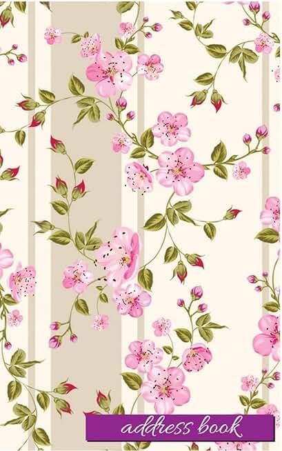 Floral Address Book for Contacts and Birthdays