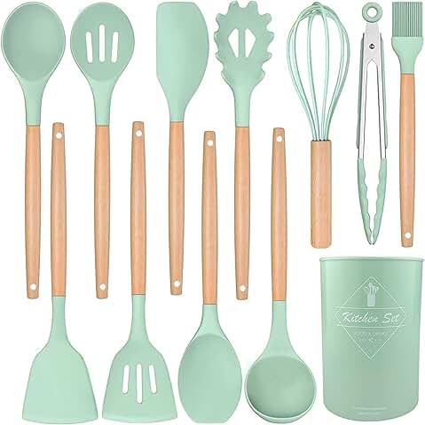 Heat-Resistant Silicone Kitchen Utensil Set