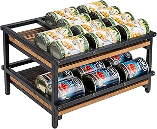Two-Tier Canned Goods Organizer for Pantry