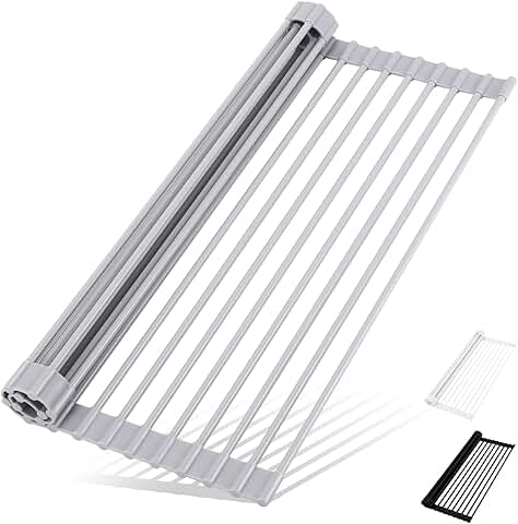 Foldable Over-Sink Dish Drying Rack, 20.5" x 13"