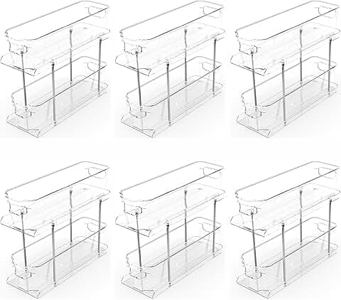 6-Pack Narrow Under Sink Storage Organizers