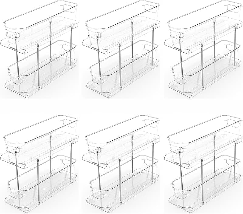 6-Pack Narrow Under Sink Storage Organizers