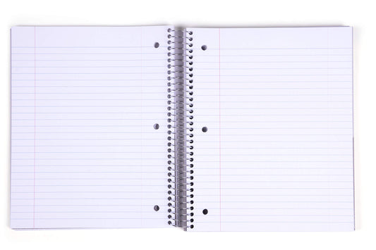 Durable 5-Subject Spiral Notebook, Blue