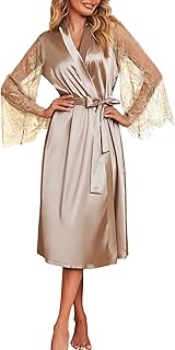 Women's Satin Kimono Robe for Wedding Party