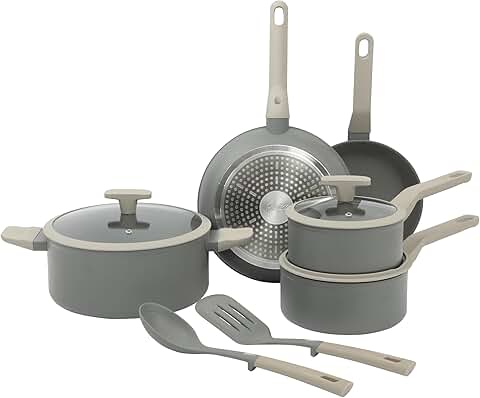 10-Piece Forged Aluminum Nonstick Cookware Set