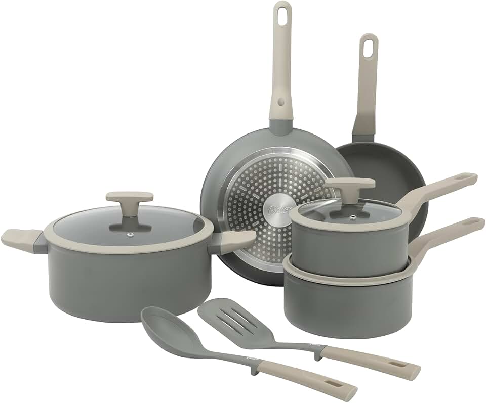 10-Piece Forged Aluminum Nonstick Cookware Set