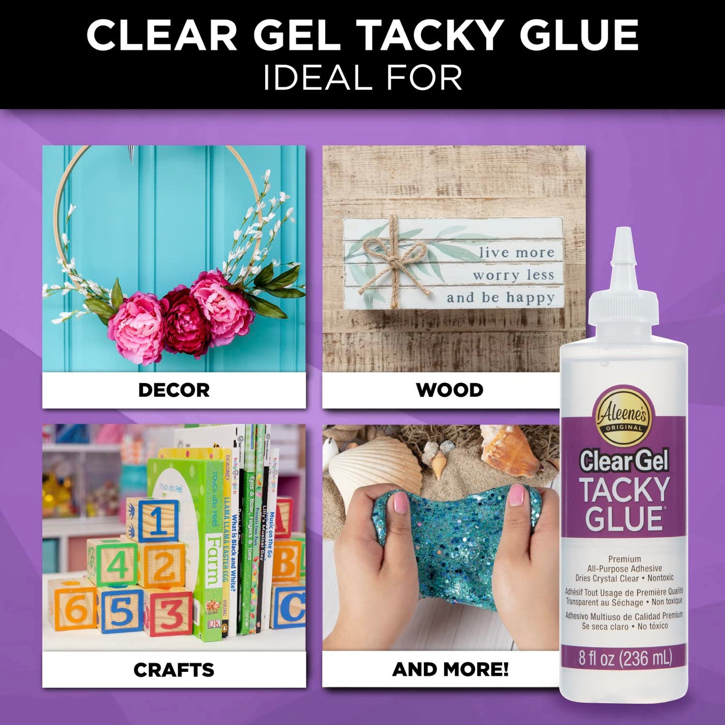 8-Ounce Clear Gel Adhesive
