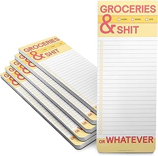 Groceries and Meal Planning Notepads, 6-pack
