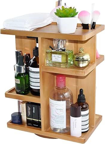Rotating Cosmetic Organizer with 360° Carousel