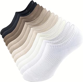 Women’s Thin Cotton No Show Socks, 6 Pairs