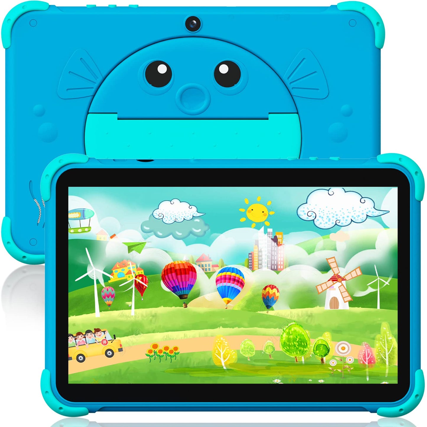 Kids Tablet 10 inch Tablet for Kids WiFi Kids Tablets Android Toddler Tablet with Dual Camera Android 11.0 2GB 32GB ROM 1280x800 HD IPS Touchscreen Parental Control YouTube Neflix (Blue)