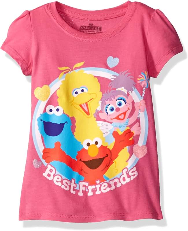 Toddler Girls' Puff Sleeve Best Friends T-Shirt