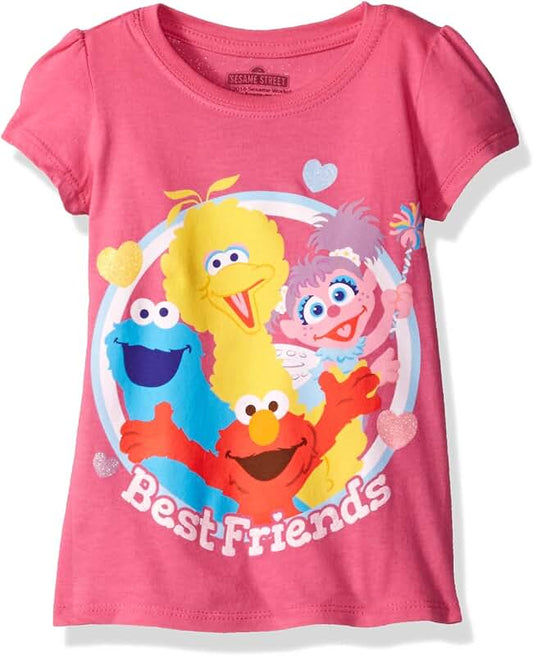 Toddler Girls' Puff Sleeve Best Friends T-Shirt